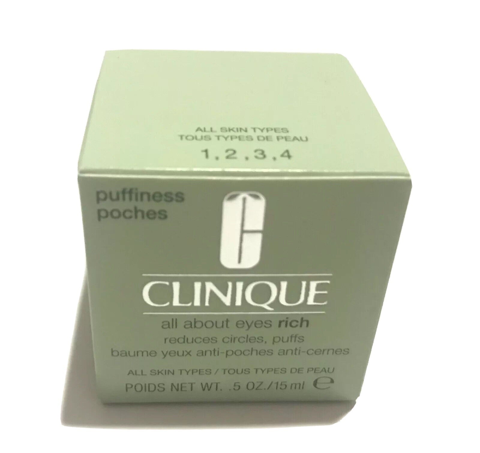 Clinique All About Eyes RICH 0.5 Oz 15 mL Full Size NIB Puffiness Eye Cream3