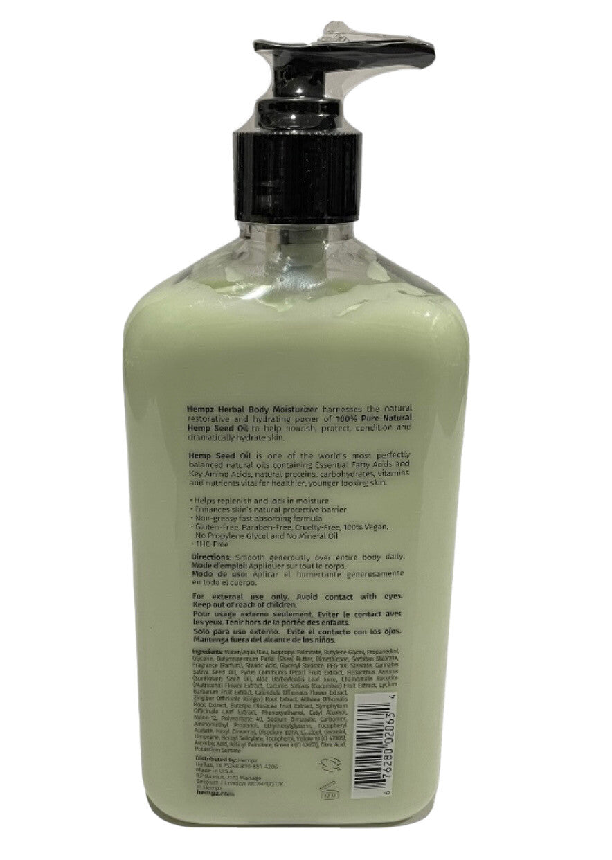 Hempz Exotic GREEN TEA AND ASIAN PEAR Herbal Body Moisturizer Lotion 17 oz. New1