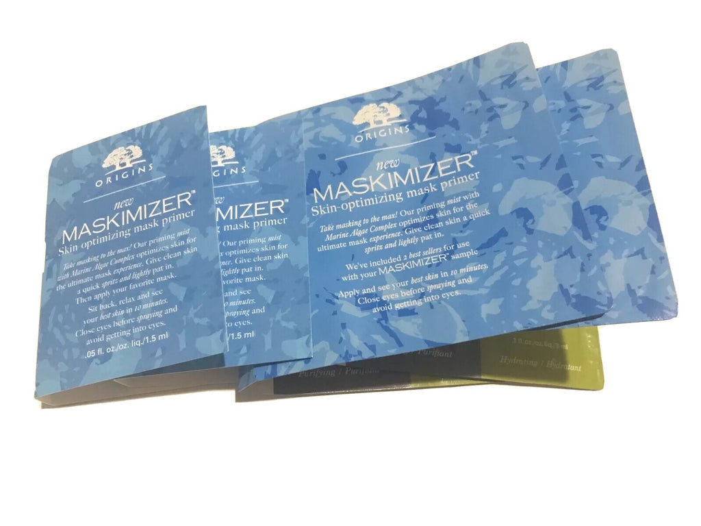 ORIGINS MASKIMIZER SKIN-OPTIMIZING MASK PRIMER 4 X Vials Spray New And Never Use0