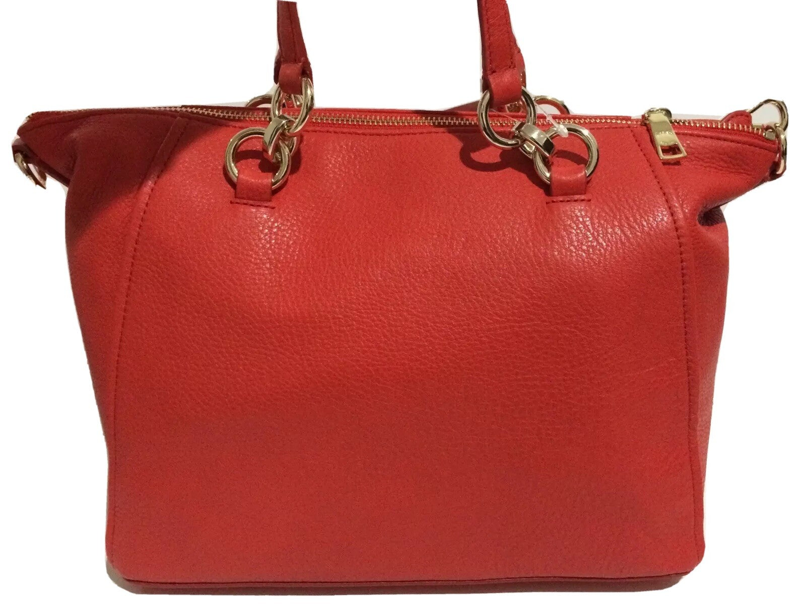 Coach COLETTE Pebbled Leather Satchel Crossbody CardinalRed Bag F34508 New W/Tag3