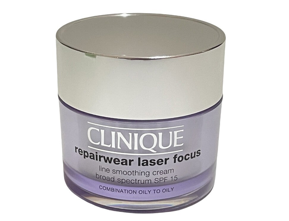 Clinique Repairwear Laser Focus Line Smoothing Cream SPF15 1.7oz NIB1