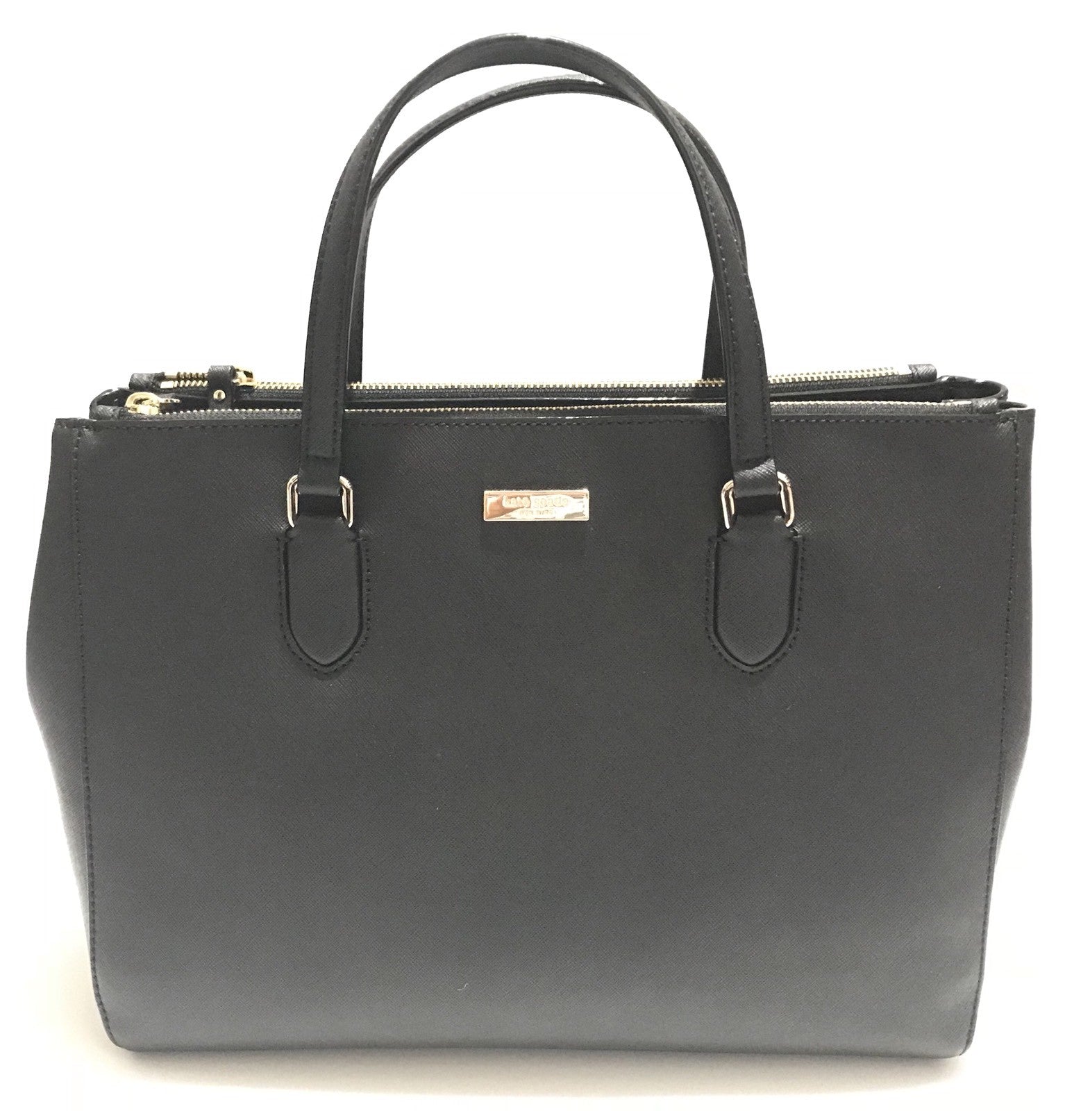 NWT Kate Spade Laurel Way Leighann Black Leather Satchel Bag WKRU40931