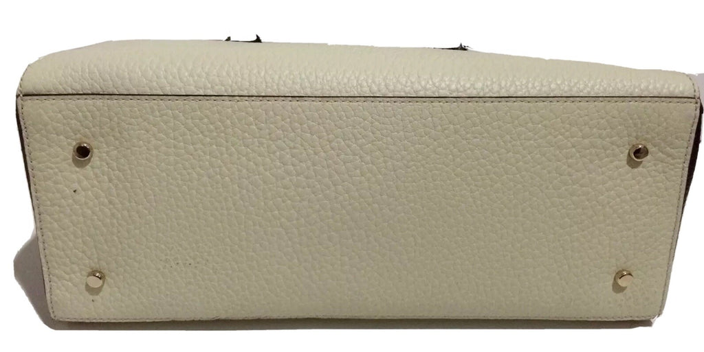 NWT Kate Spade Southport Avenue LYDIA Porcelin Blk Leather Satchel WKRU2720 Bag 8