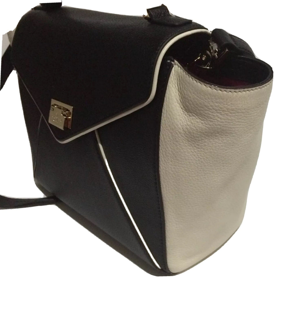 Kate Spade LAUREL WELLESLEY PLACE Blk/Porcelain Satchel Bag. WKRU3109 New W/tag10