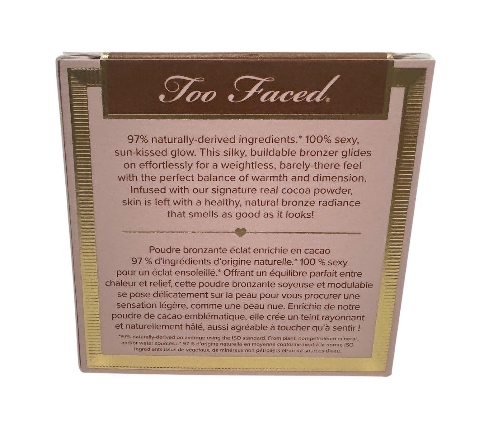TOO FACED Natural Chocolate Soleil Matte Bronzer Full Size 9g  New in Box5