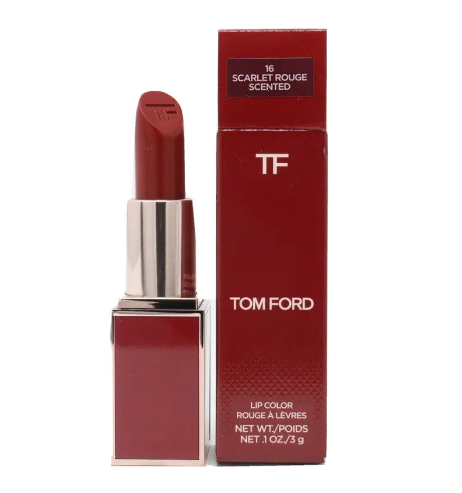 Tom Ford Lip Color Scarlet Rouge Scented 0.1oz/3g New In Box Full Size4