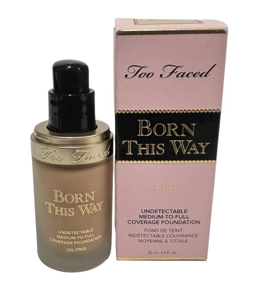 Too Faced Born This  Way Medium to Full Coverage Foundation Seashell 1oz NIB0