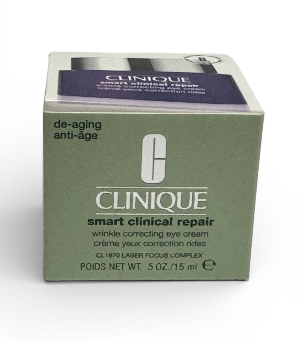 Clinique Smart Clinical Repair Wrinkle Correcting Eye Cream 0.5 oz/15 ml NIB3