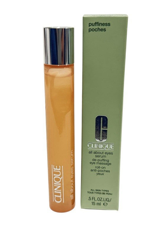 Clinique All About Eyes Serum De-Puffing Eye Massage Roll-On .5fl.oz.liq/15mL1