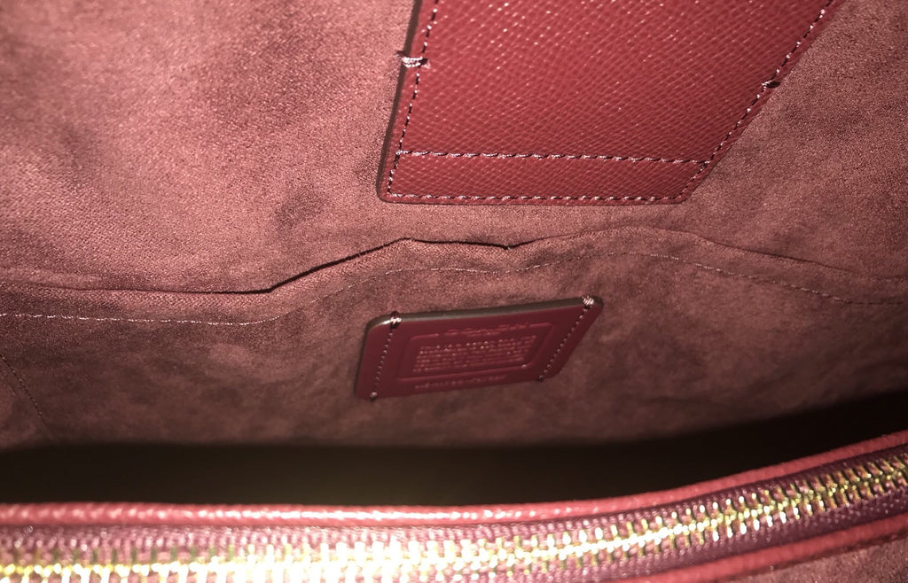 Coach Small Margot Carryall Crossgrain Leather F57527 Satchel Crossbody Bag NWT6