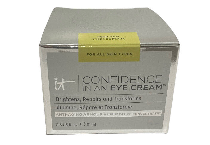 IT COSMETICS Confidence In An Eye Cream Brightens & Transforms Full Size NIB1