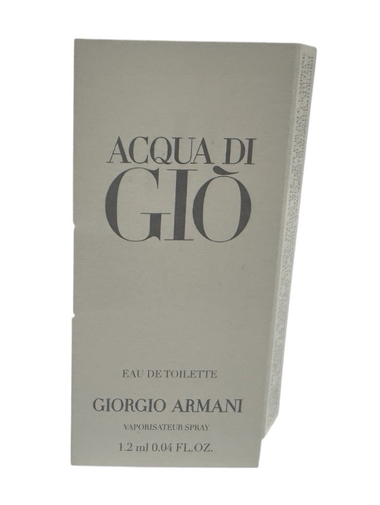 3 Giorgio Armani Acqua di Gio EDT Men Fragrance Sample Vials 1.2ml Each New Card1