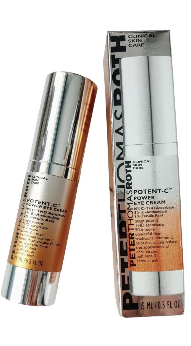Peter Thomas Roth Potent- C Power Eye Cream .5oz $68 Value New In Box TSA5