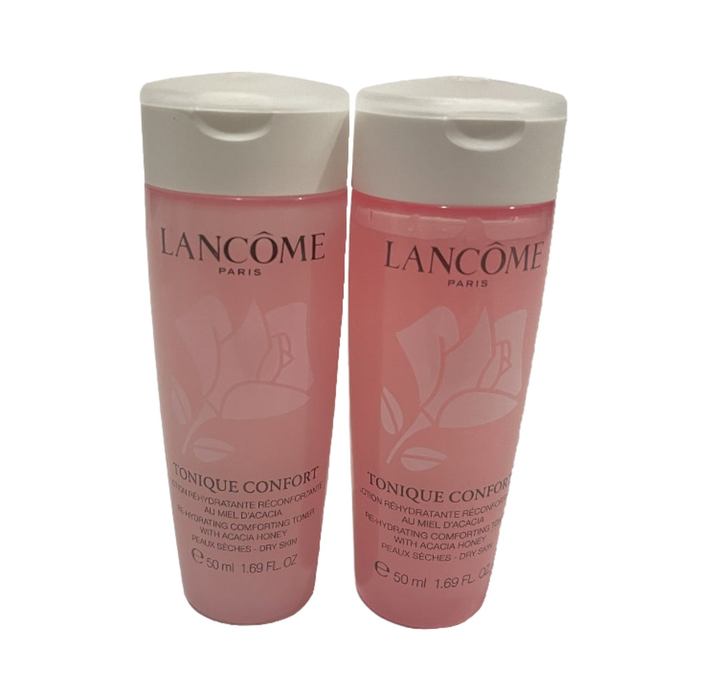2 x Lancome Tonique Confort Re-Hydrating Comforting Toner Dry Skin 50ML=100ML0