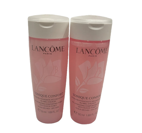 2 x Lancome Tonique Confort Re-Hydrating Comforting Toner Dry Skin 50ML=100ML0
