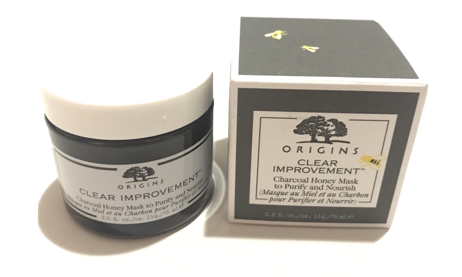 Origins Clear Improvement Charcoal Honey Mask To Purify & Nourish 2.5oz. NIB0