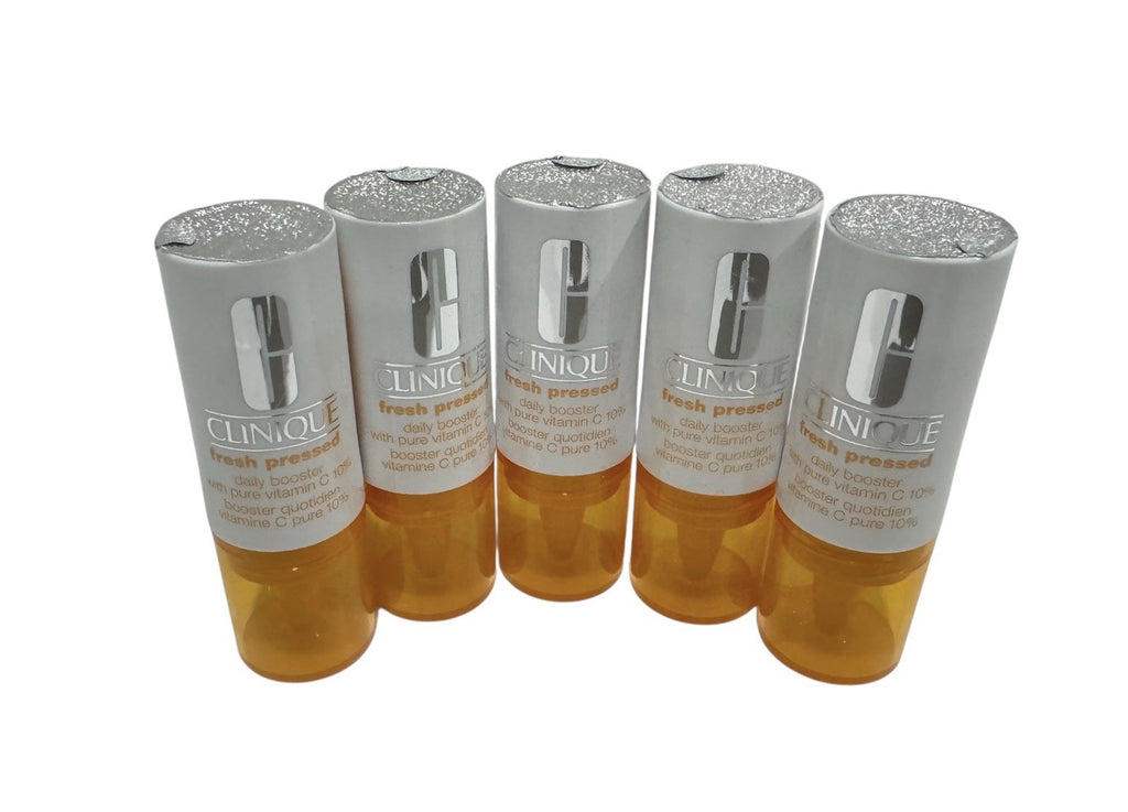5 X Clinique Fresh Pressed Daily booster with pure Vitamin C 10% 0.29oz/8.5ml ea0