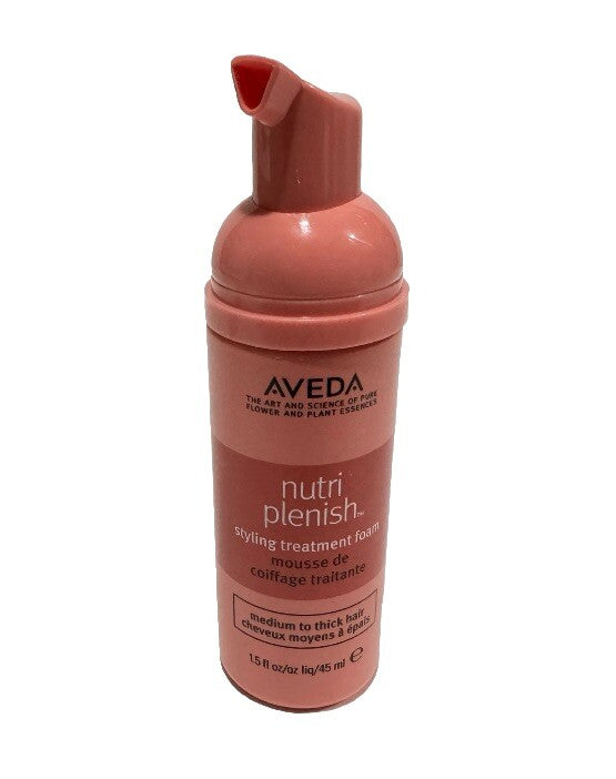 Aveda Nutriplenish Styling Treatment Foam 1.5 Oz Travel Sz Medium To Thick Hair1