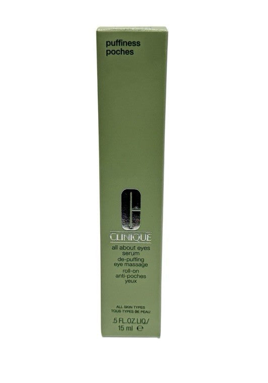 Clinique All About Eyes Serum De-Puffing Eye Massage Roll-On .5fl.oz.liq/15mL4