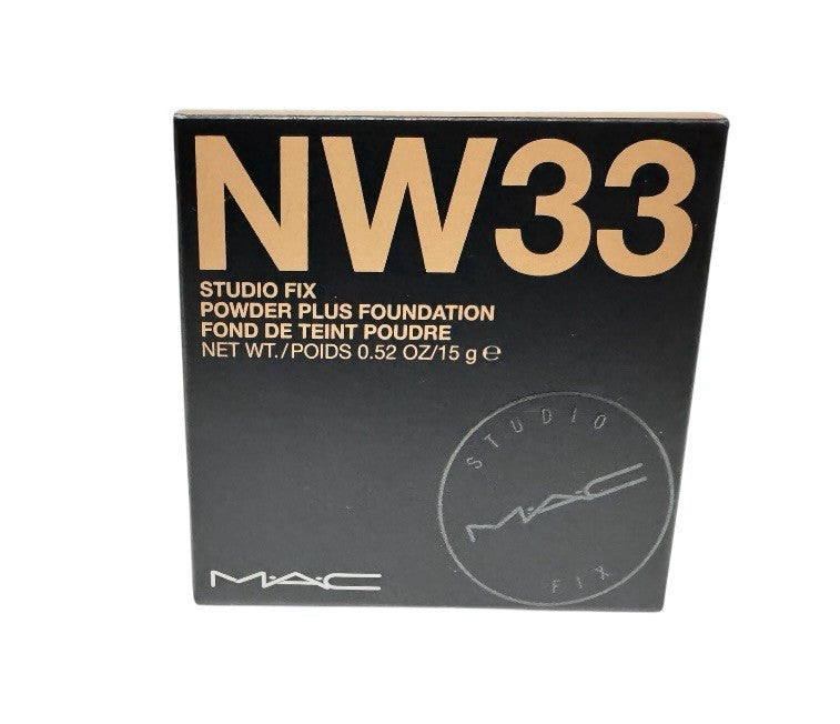 MAC Studio Fix Powder Plus Foundation NW33Full Size 0.52oz/15g New in Box2