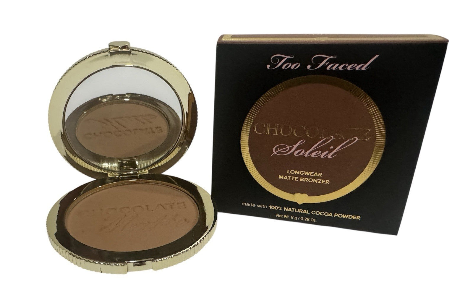 Too Faced Chocolate Soleil Matte Bronzer, Full Size 0.28oz/8g, New In Box0