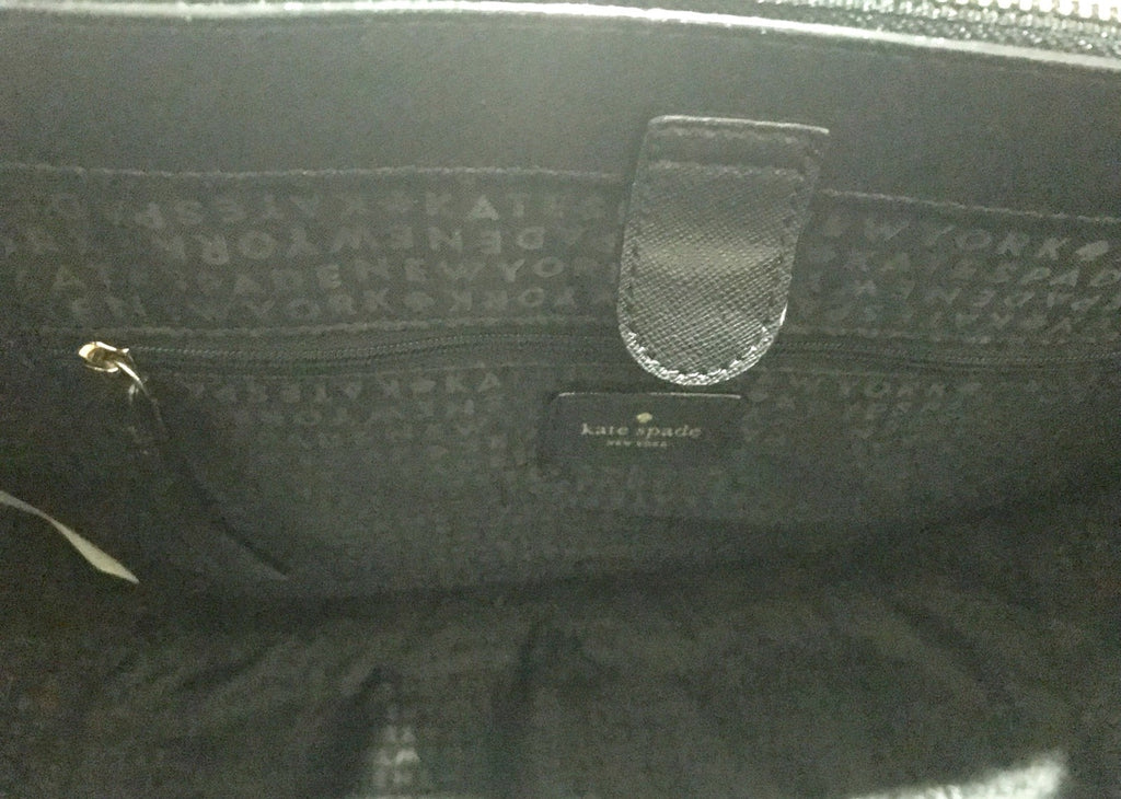 NWT Kate Spade Laurel Way Leighann Black Leather Satchel Bag WKRU40937