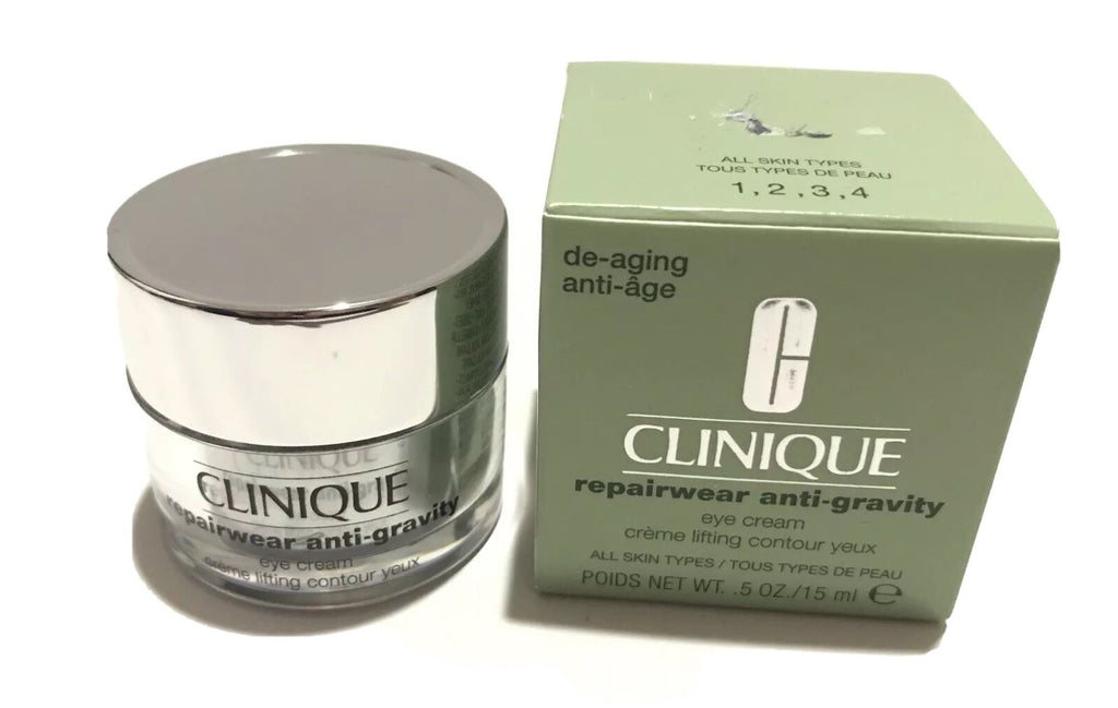 Clinique Repairwear Anti Gravity Eye Cream All Skin Types 0.5oz./15ml New In Box0