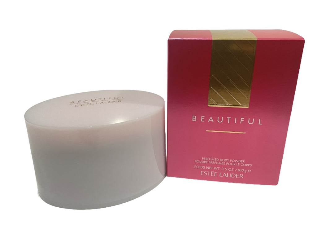 Estee Lauder Beautiful Perfumed Body Powder with Puff, 3.5oz/100g, New & Boxed0