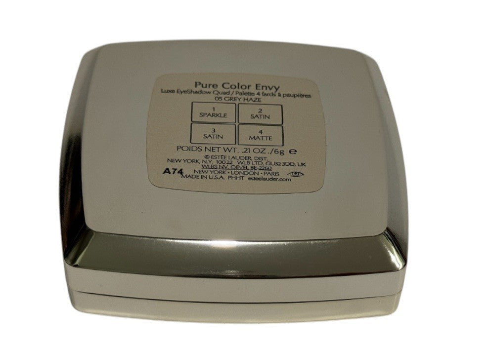 Estee Lauder PURE COLOR ENVY Luxe EyeShadow Quad - 5 GREY HAZE - 0.21oz/6g - NIB4