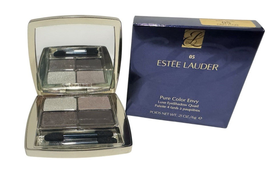Estee Lauder PURE COLOR ENVY Luxe EyeShadow Quad - 5 GREY HAZE - 0.21oz/6g - NIB0