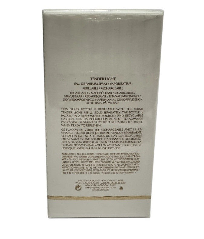 Estee Lauder Tender Light Eau de Parfum Spray, Refillable 3.4oz/100mL NIB Sealed2