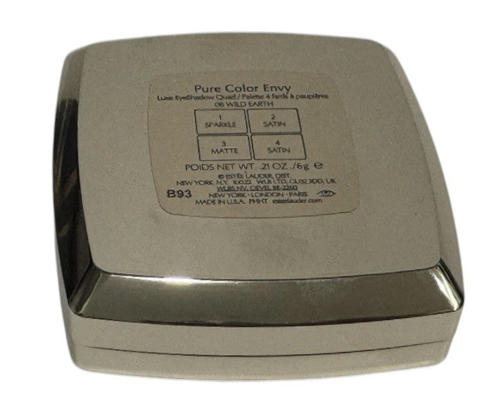 Estee Lauder Pure Color Envy Luxe Eye Shadow Quad, 08 Wild Earth, 0.21oz/6g, NIB4