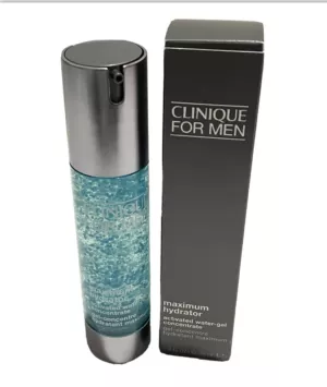 NIB Clinique For Men Maximum Hydrator Activated Water-Gel Concentrate 1.6oz/48ml