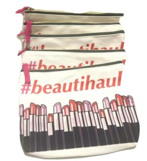 5 Beautihaul Cosmetic Makeup Bag Brand New