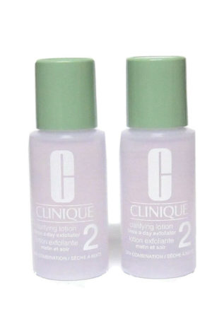 CLINIQUE CLARIFYING LOTION #2 DRY COMBINATION 1 OZ NWOB LOT OF 2