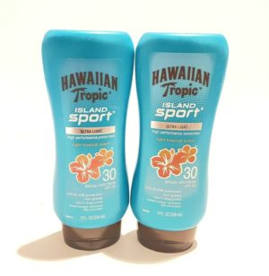 Hawaiian Tropic Island Sport Lotion Sunscreen SPF 30, 8 oz Lot Of 2