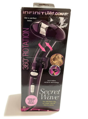 Conair InfinitiPro Secret Wave Hair Style Rotation Curling Iron - Purple